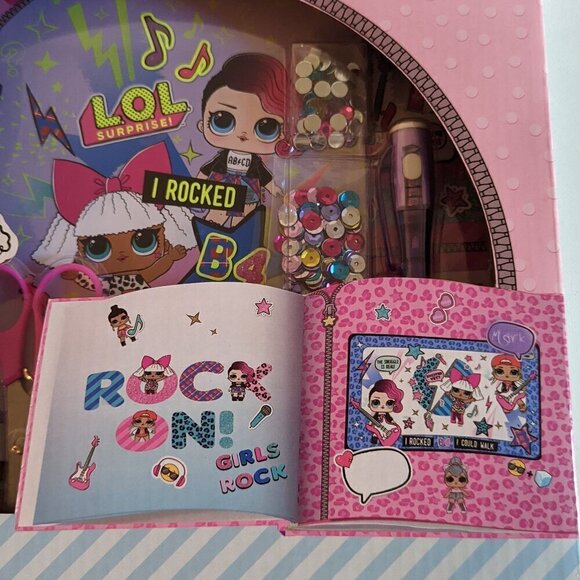NWT LOL Surprise! Glow in Dark Scrapbook Valentine's Stickers Pink L.O.L. Crafts - Picture 5 of 7